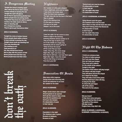 Mercyful Fate : Don't Break The Oath (LP, Album, RE, RP, Red)