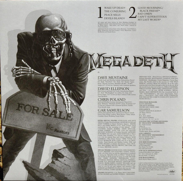 Megadeth : Peace Sells... But Who's Buying? (LP, Album, Ltd, RE, 180)