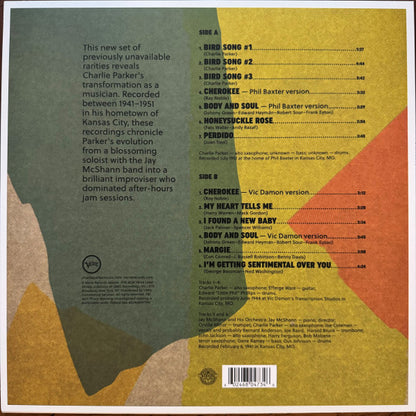 Charlie Parker : Bird In Kansas City (LP, Mono)