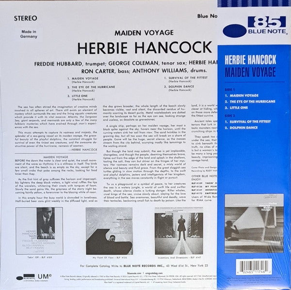Herbie Hancock : Maiden Voyage (LP, Album, Ltd, RE, Blu)