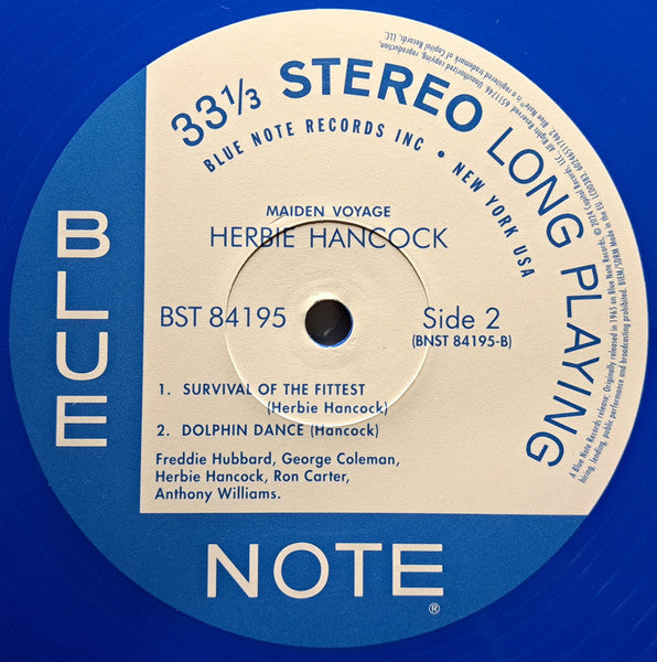 Herbie Hancock : Maiden Voyage (LP, Album, Ltd, RE, Blu)