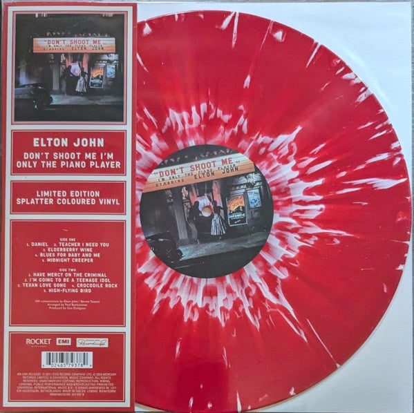 Elton John : Don't Shoot Me I'm Only The Piano Player (LP, Album, Ltd, RE, Red)
