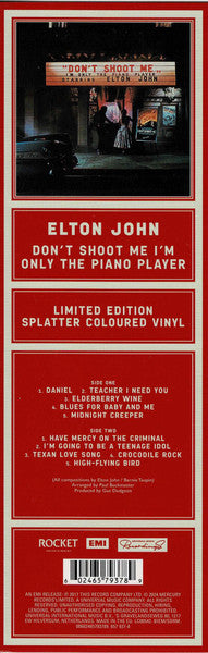 Elton John : Don't Shoot Me I'm Only The Piano Player (LP, Album, Ltd, RE, Red)