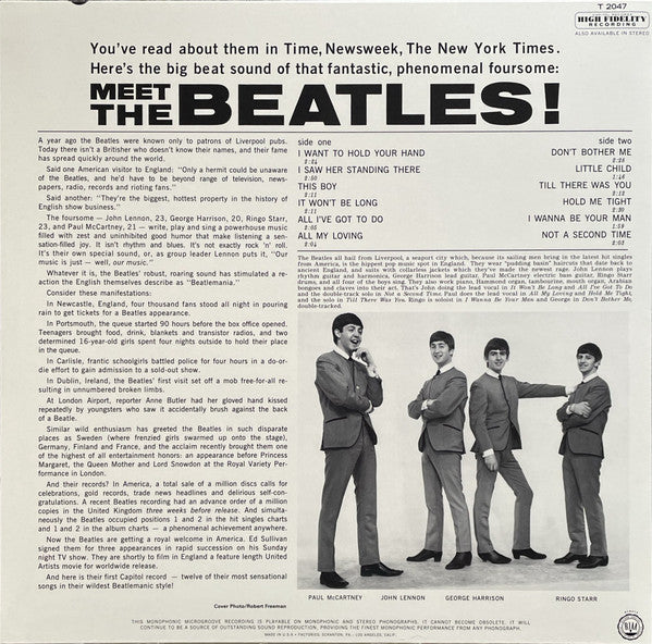 The Beatles : Meet The Beatles! (LP, Album, Mono, RE, 180)