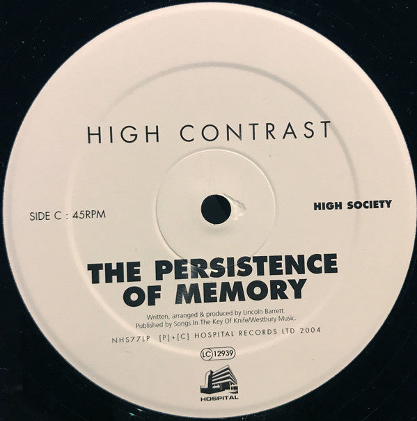 High Contrast : High Society (4x12", Album)