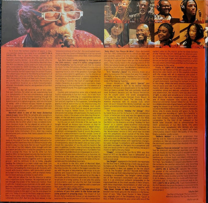 The Sun Ra Arkestra Under The Direction Of Marshall Allen : Lights On A Satellite (LP, Album, Ltd, Ora + LP, Album, Ltd, Mag)