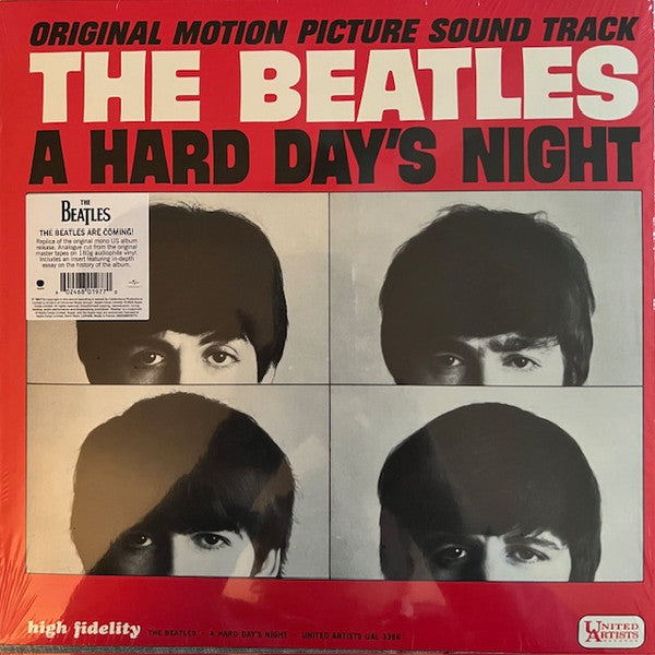 The Beatles : A Hard Day's Night (Original Motion Picture Sound Track) (LP, Album, Mono, RE)