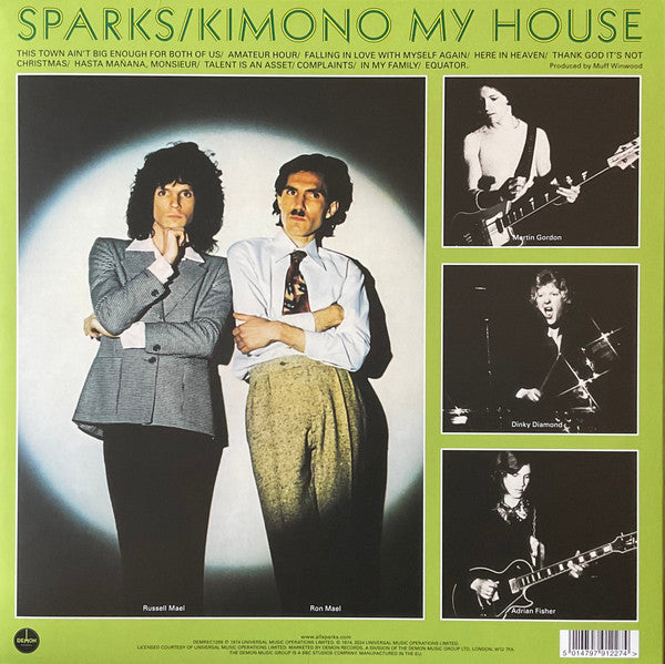 Sparks : Kimono My House (LP, Album, RE, Gre)