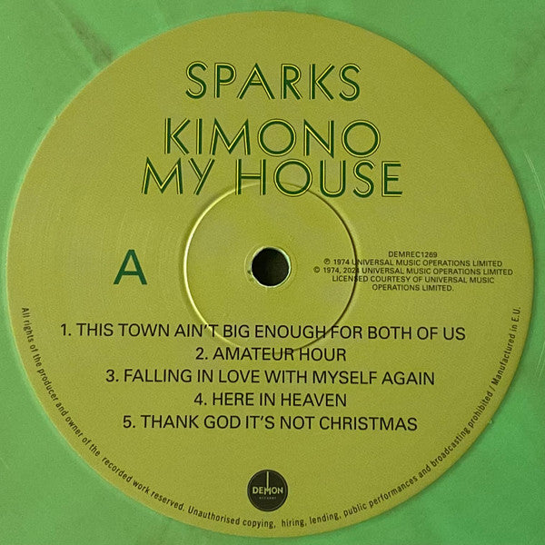 Sparks : Kimono My House (LP, Album, RE, Gre)