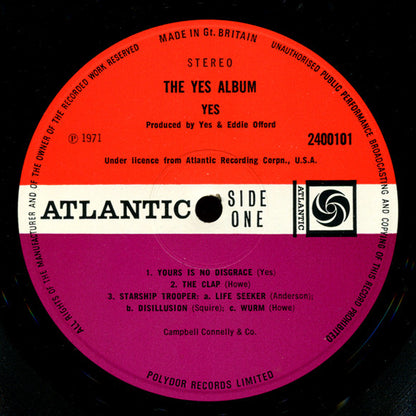 Yes : The Yes Album (LP, Album, Gat)