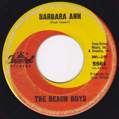 The Beach Boys : Barbara Ann / Girl Don't Tell Me (7", Single, Mono)