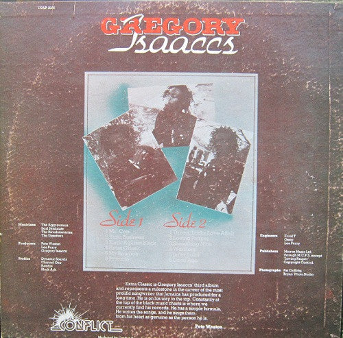 Gregory Isaaccs* : Extra Classic (LP, Album, Bla)