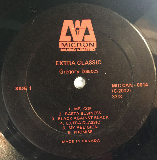 Gregory Isaaccs* : Extra Classic (LP, Album, Bla)