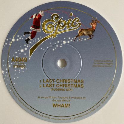 Wham! : Last Christmas (12", EP, Ltd, Sno)