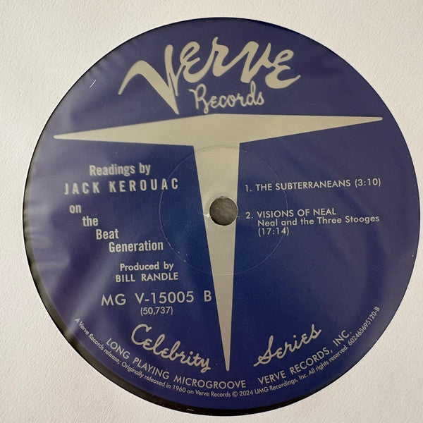 Jack Kerouac : Readings By Jack Kerouac On The Beat Generation (LP, Mono, RE)