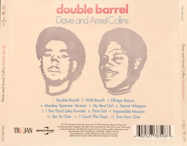 Dave & Ansel Collins : Double Barrel (CD, Album, RE)