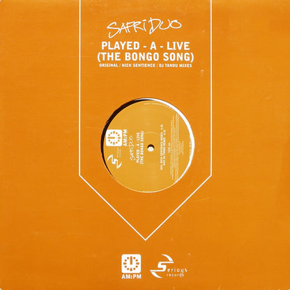 Safri Duo : Played - A - Live (The Bongo Song) (12", Single)