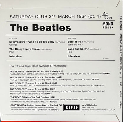 The Beatles : Saturday Club 31st March 1964 (Pt. 1) (7", EP, Mono, Unofficial)