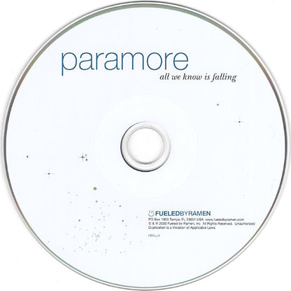 Paramore : All We Know Is Falling (CD, Album, RE)