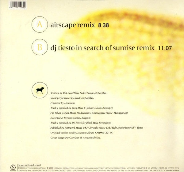 Delerium Featuring Sarah McLachlan : Silence (Remixes By Airscape