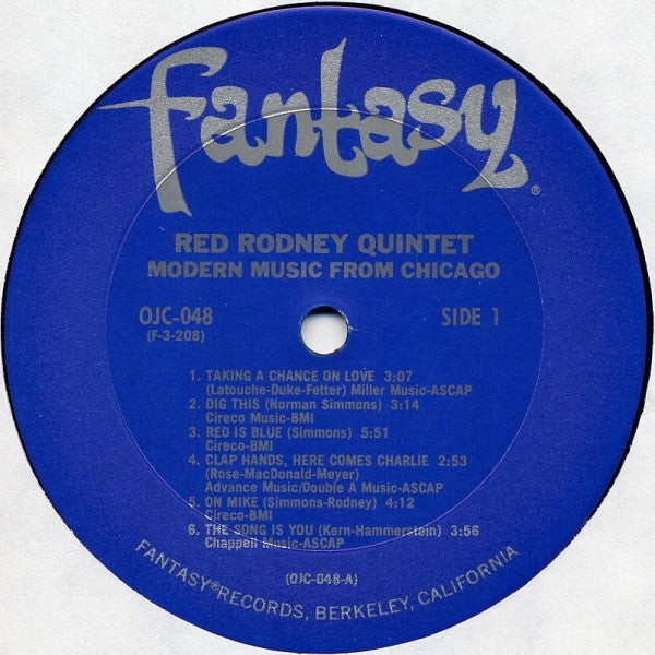 Red Rodney Quintet : Modern Music From Chicago (LP, Album, RE)