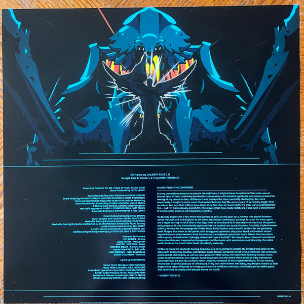 Wilbert Roget, II : Helldivers 2 Original Soundtrack (LP, Album, Yel)