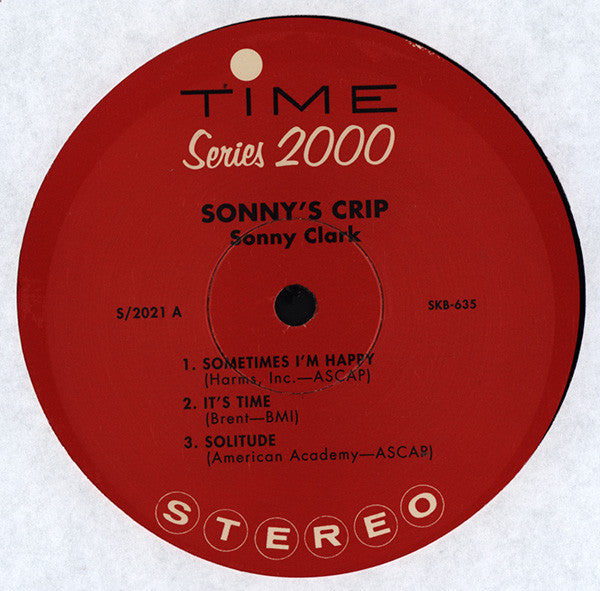 Sonny Clark : Sonny's Crip (LP, Album, RE)