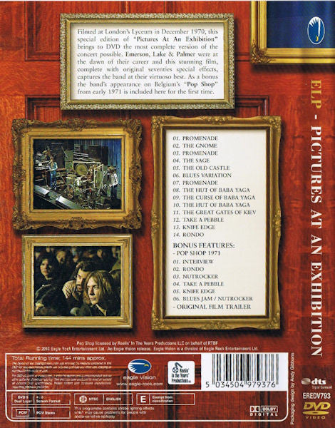 Emerson, Lake & Palmer : Pictures At An Exhibition (DVD-V, RE, S/Edition, NTSC)