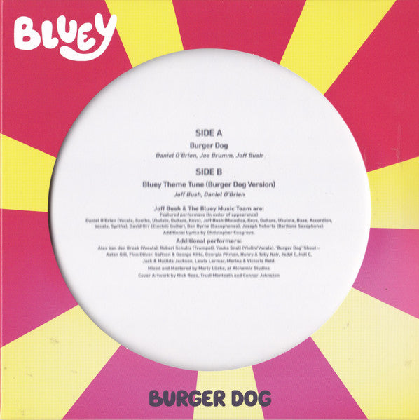 Joff Bush, The Bluey Music Team : Burger Dog (7", RSD, Single, Ltd, Pic)