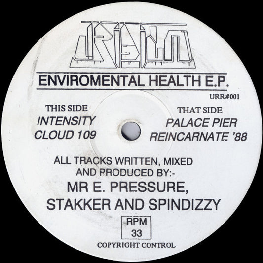 Mr E. Pressure, Stakker And Spindizzy : Enviromental Health E.P. (12", EP)