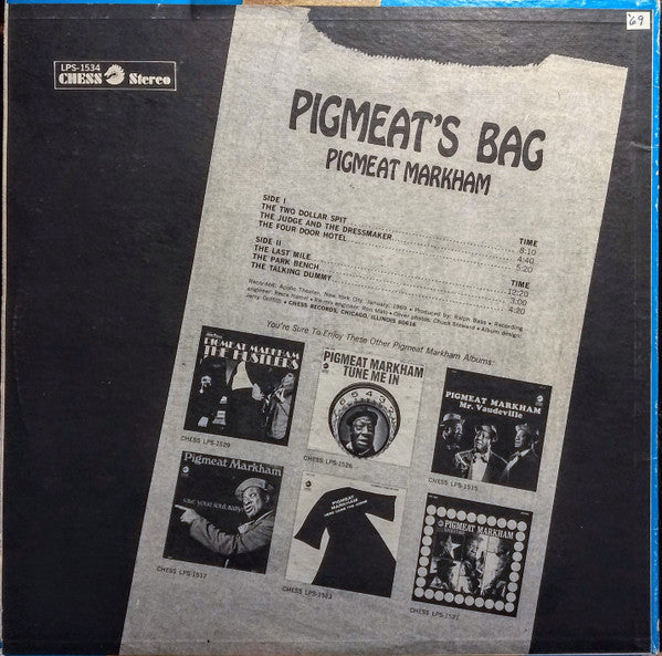 Pigmeat Markham : Pigmeat's Bag (LP)
