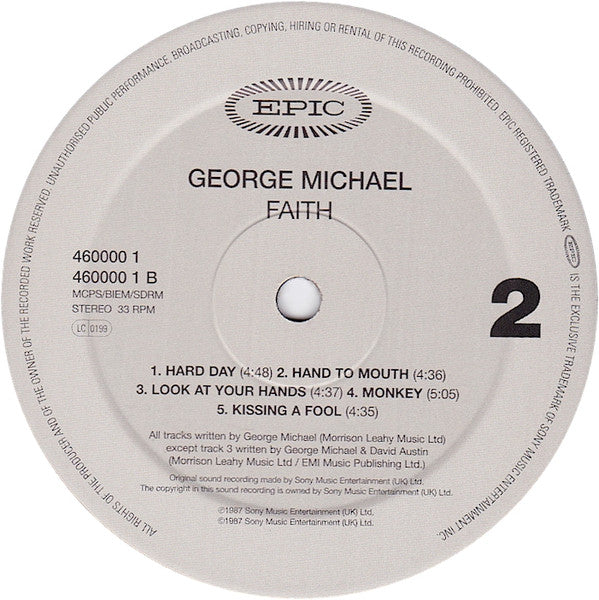 George Michael : Faith (LP, Album, Ltd, RE)