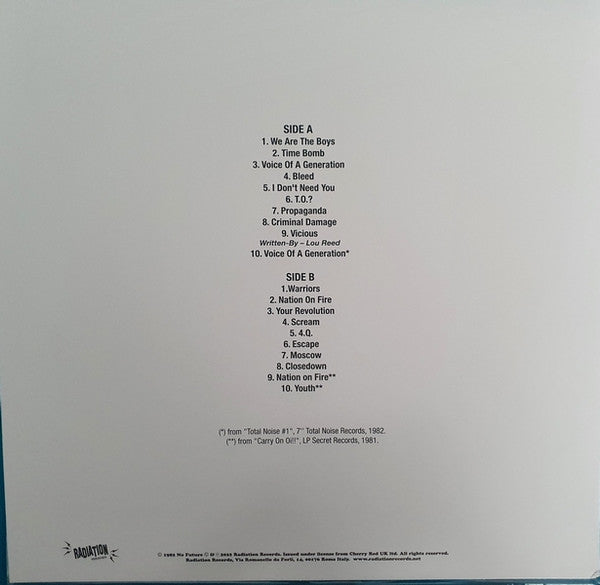 Blitz (3) : Voice Of A Generation (LP, Album, Ltd, RE, Whi)