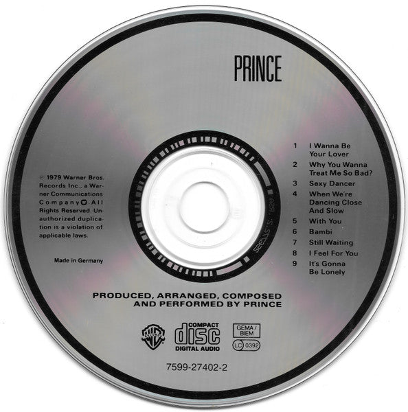 Prince : Prince CD, Album, RE, RP (M / M) - Dig Vinyl