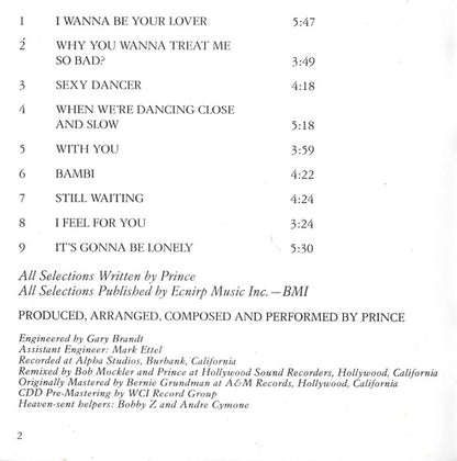 Prince : Prince (CD, Album, RE, RP)