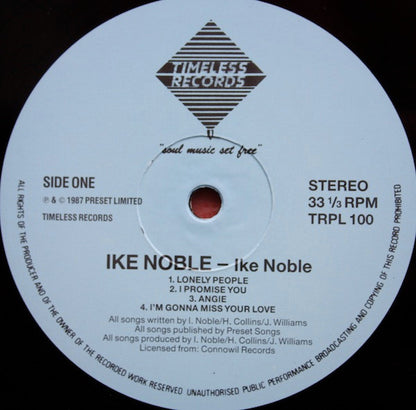 Ike Noble : Ike Noble (LP, Album)