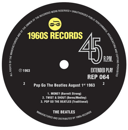 The Beatles : Pop Go The Beatles #12 - August 1st 1963 (7", EP, Mono, Unofficial)