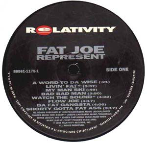 Fat Joe Da Gangsta* : Represent LP, Album (VG+ / VG+) - Dig Vinyl