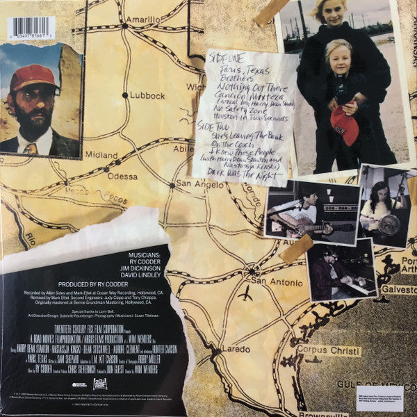 Ry Cooder : Paris, Texas (Original Motion Picture Soundtrack) (LP, Album, RE, Red)
