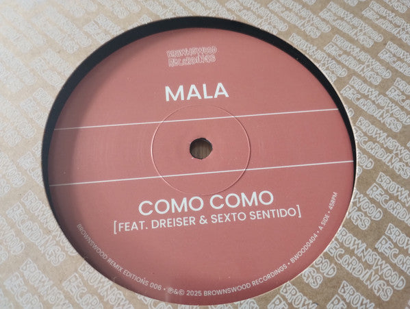 Mala (4) Feat. Dreiser & Sexto Sentido : Como Como (12", Ltd)