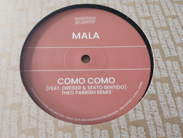 Mala (4) Feat. Dreiser & Sexto Sentido : Como Como (12", Ltd)