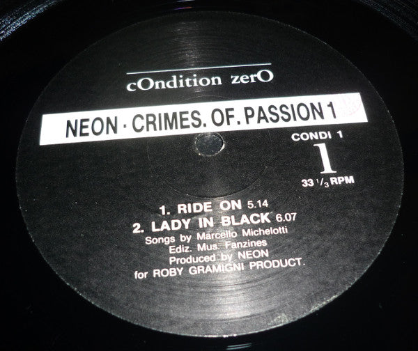 Neon (10) : Crimes Of Passion I (12", EP)