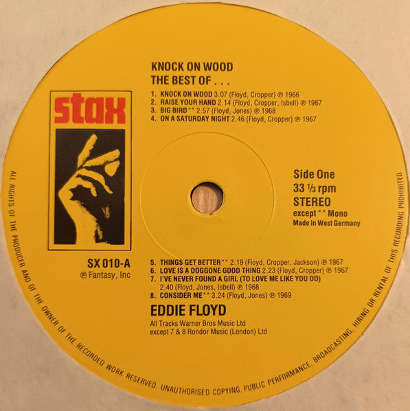 Eddie Floyd : The Best Of Eddie Floyd (LP, Comp, Mono)