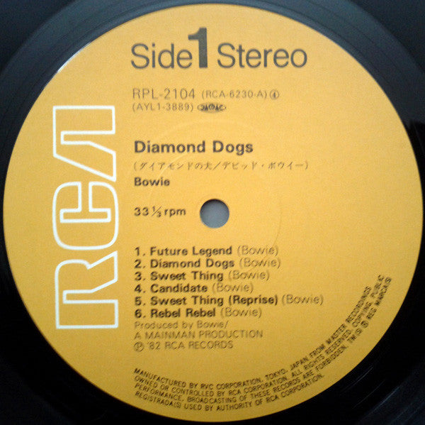 Bowie* : Diamond Dogs (LP, Album, RE)