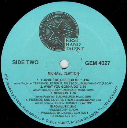 Michael Clayton (3) : Michael Clayton (LP, Album)