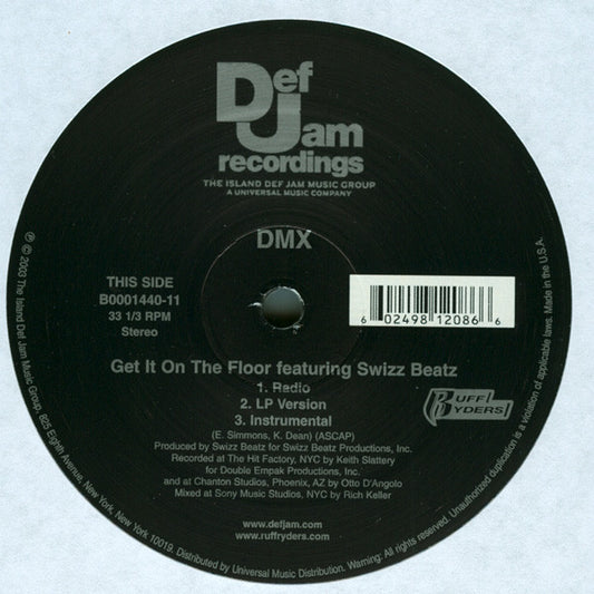 DMX : Get It On The Floor (12")