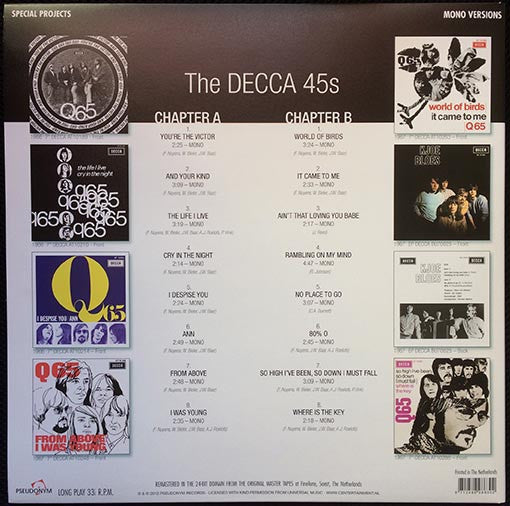 Q65 : The Life I Live - The Decca 45's (LP, Comp, Mono, RM)