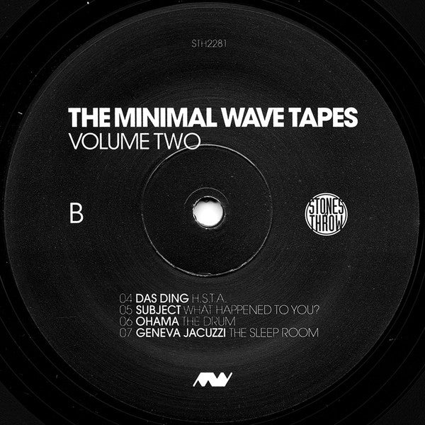 Various : The Minimal Wave Tapes Volume Two (2xLP, Comp, RM)