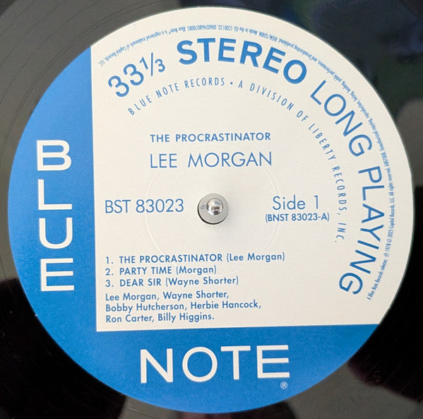 Lee Morgan : The Procrastinator (LP, Album, RE)