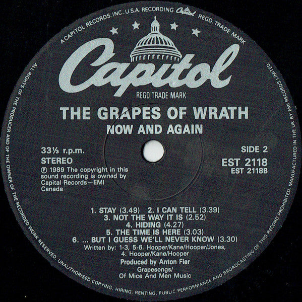 The Grapes Of Wrath : Now And Again (LP, Album)